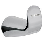 RIA-73 | Gancho sencillo de latón acabado cromo para toalla, Riviera