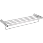 RIA-78 | Repisa de latón portatoalla en acabado cromo, Foset Riviera