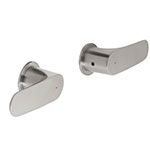 RIM-61N | Juego de 2 manerales para regadera, satín, Foset Riviera