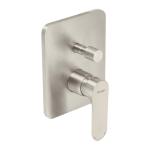 RIM-72N | Monomando satín para regadera o tina con desviador, Foset