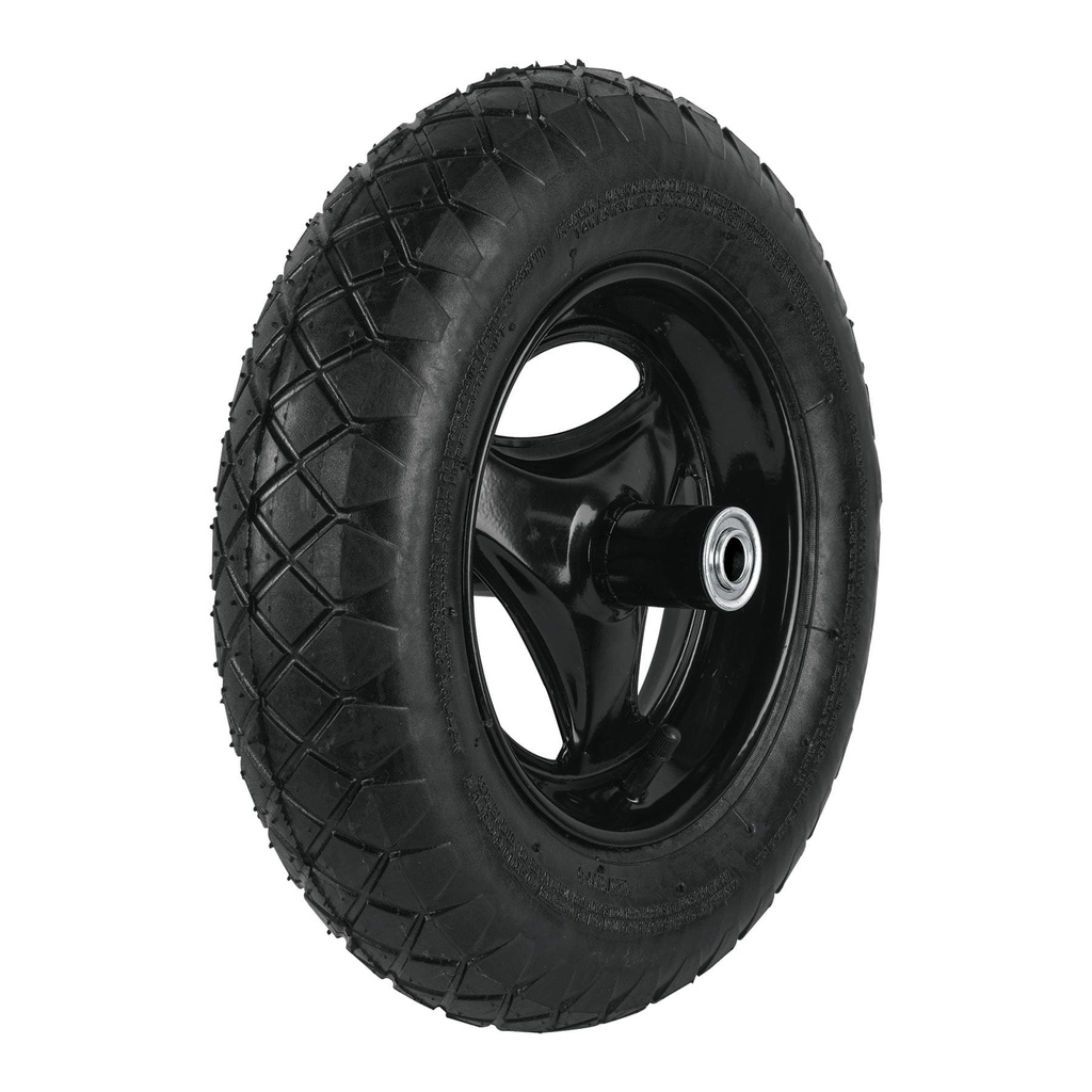 RN-P | Llanta completa neumática 14', incluye eje y baleros, Pretul