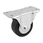 RO-115 | Rodaja hule 4', placa fija con balero, carga 100 kg, Fiero