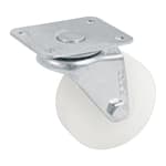 RO-223 | Rodaja de polietileno 2-1/2 placa giratoria, con buje, Fiero