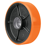 RU-PAT-PUR | 2 Ruedas para patín traspaleta de 2.5 ton PAT-2.5PU, Truper