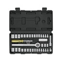 SET-39 | Juego de 39 herramientas 1/4' y 3/8' para mecánico, Pretul