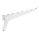 SOMO-10MS | Ménsula plana blanca para cremallera sencilla, 25cm, Fiero