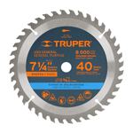 ST-740 | Disco sierra 7- 1/4' para madera, 40 dientes centro 5/8'