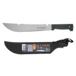 T-460-12XB | Machete rambo 12' cacha inyectada negra, con funda, Truper