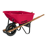 T-6FF | Carretilla 6 ft3 Imponchable, bastidores de madera, Truper