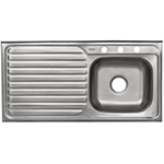 TA-1050DB | Tarja de sobreponer tina derecha 100 x 50 cm, Foset Basic