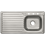 TA-1051D | Tarja de empotrar tina derecha 100 x 51 cm, Foset