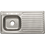 TA-1051IB | Tarja de empotrar tina izquierda 100 x 51 cm, Foset Basic