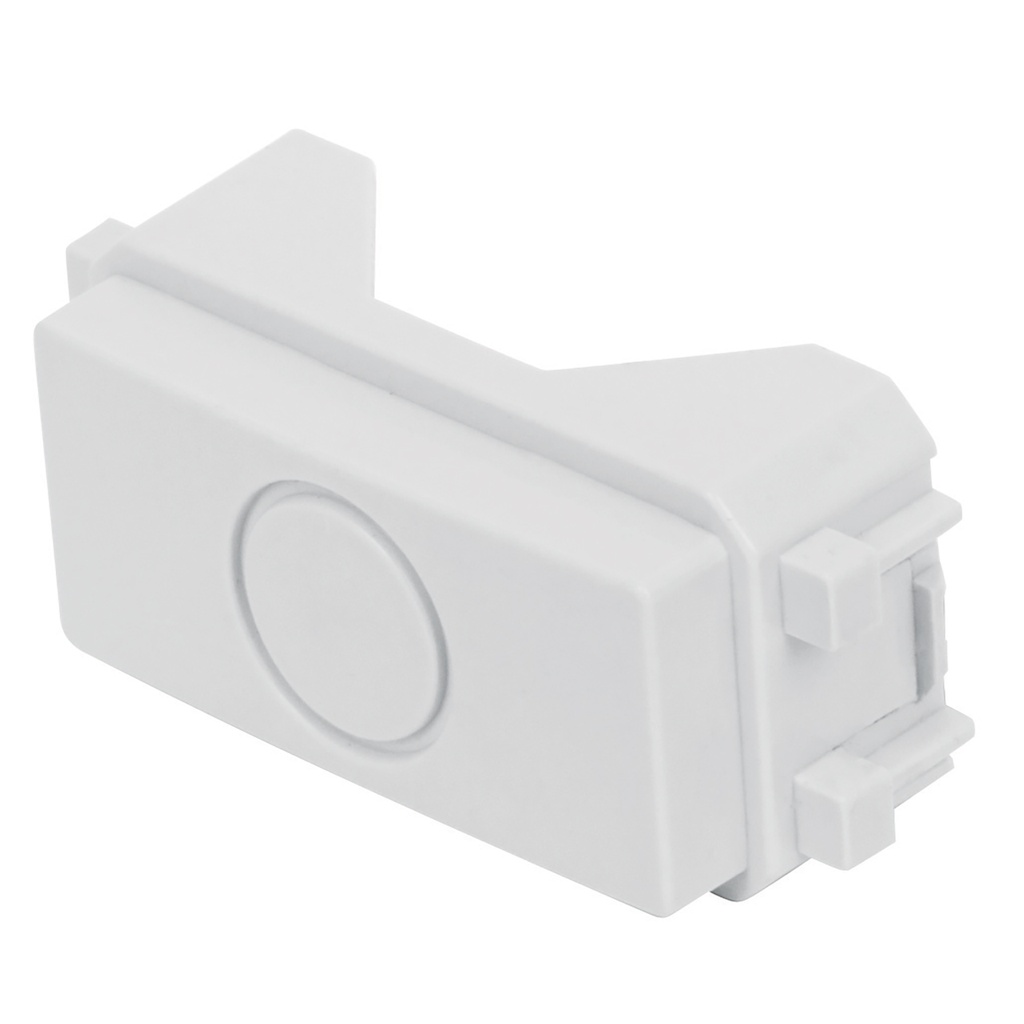 TA-IB | Módulo (tapón) ciego, línea Italiana, color blanco, Volteck