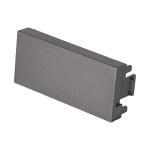 TA-LA | Tapón ciego acero inox de 1 módulo, línea Lisboa, Volteck