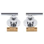 TBE-662 | Juego manerales palanca, soldables p/regadera, cromo, Foset