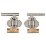 TBE-662N | Juego manerales palanca, soldables p/regadera, satín, Foset