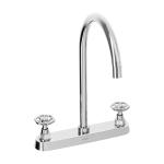 TBF-81 | Mezcladora para fregadero, manerales redondos,cromo, Tubig