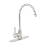 TBF-83N | Monomando para fregadero, cuello alto, satín, Foset Tubig