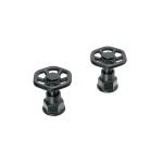 TBMM-61M | Juego de 2 manerales para mezcladora, volante, negro, Tubig