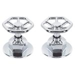 TBMR-61 | Juego de 2 manerales para regadera, volante, cromo, Tubig