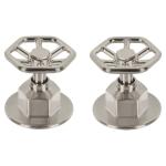 TBMR-61N | Juego de 2 manerales para regadera, volante, satín, Tubig