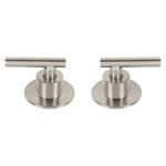 TBMR-62N | Juego de 2 manerales para regadera, palanca, satín, Tubig