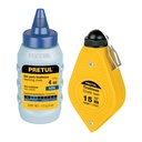 TL-50P | Tiralíneas 15 m (50 ft) plástico con gis, Pretul