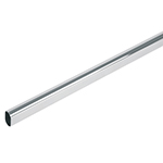 TO-530 | Tubo ovalado para clóset, 3.0 m, acero cromado, Hermex