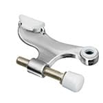 TOBI-3 | Tope de puerta para bisagra, acabado cromo mate, Hermex