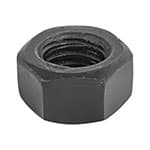 TUE5-3/8 | Bolsa con 100 tuercas 3/8' hexagonales pavonadas, grado 5