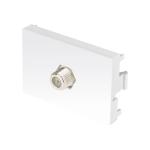 TV15-LB | Toma de televisión blanco de 1.5 módulos, línea Lisboa