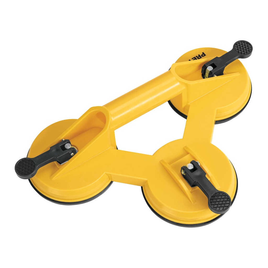 VEVI-3 | Ventosa de plástico para vidrio, 3 copas de succión, Pretul