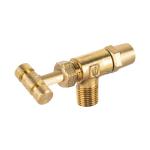 VGH-555 | Válvula horizontal de latón 1/8' para gas LP, con maneral