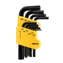 ALL-10M-P | Juego 10 llaves allen mm punta hex con organizador, Pretul