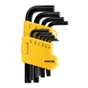 ALL-10P-P | Juego 10 llaves allen std punta hex con organizador, Pretul