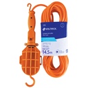 LAT-15P | Lámpara de taller con canastilla plástica, 14.5 m, Volteck