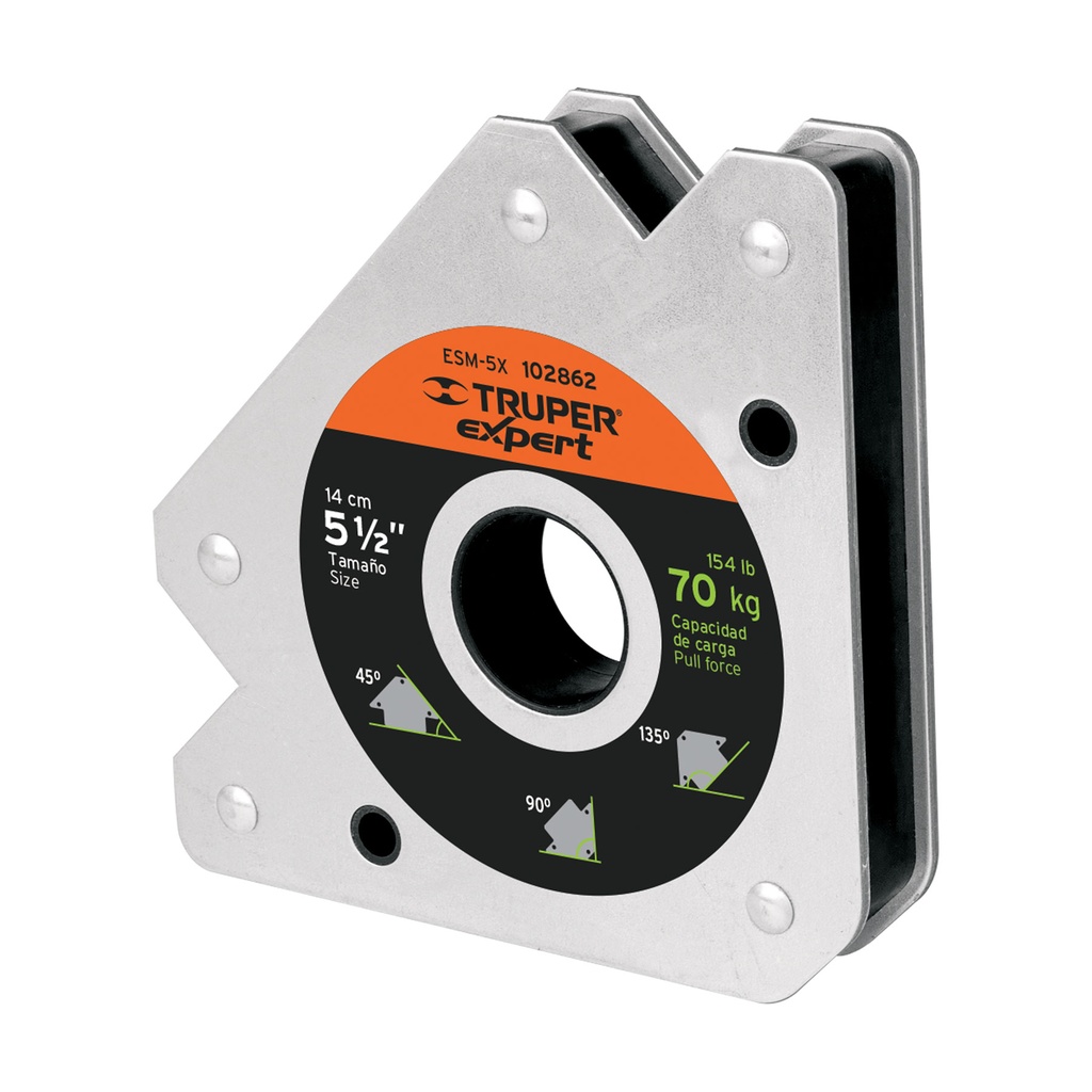 ESM-5X | Escuadra magnética 5' para soldar, capacidad 37 kg, Expert