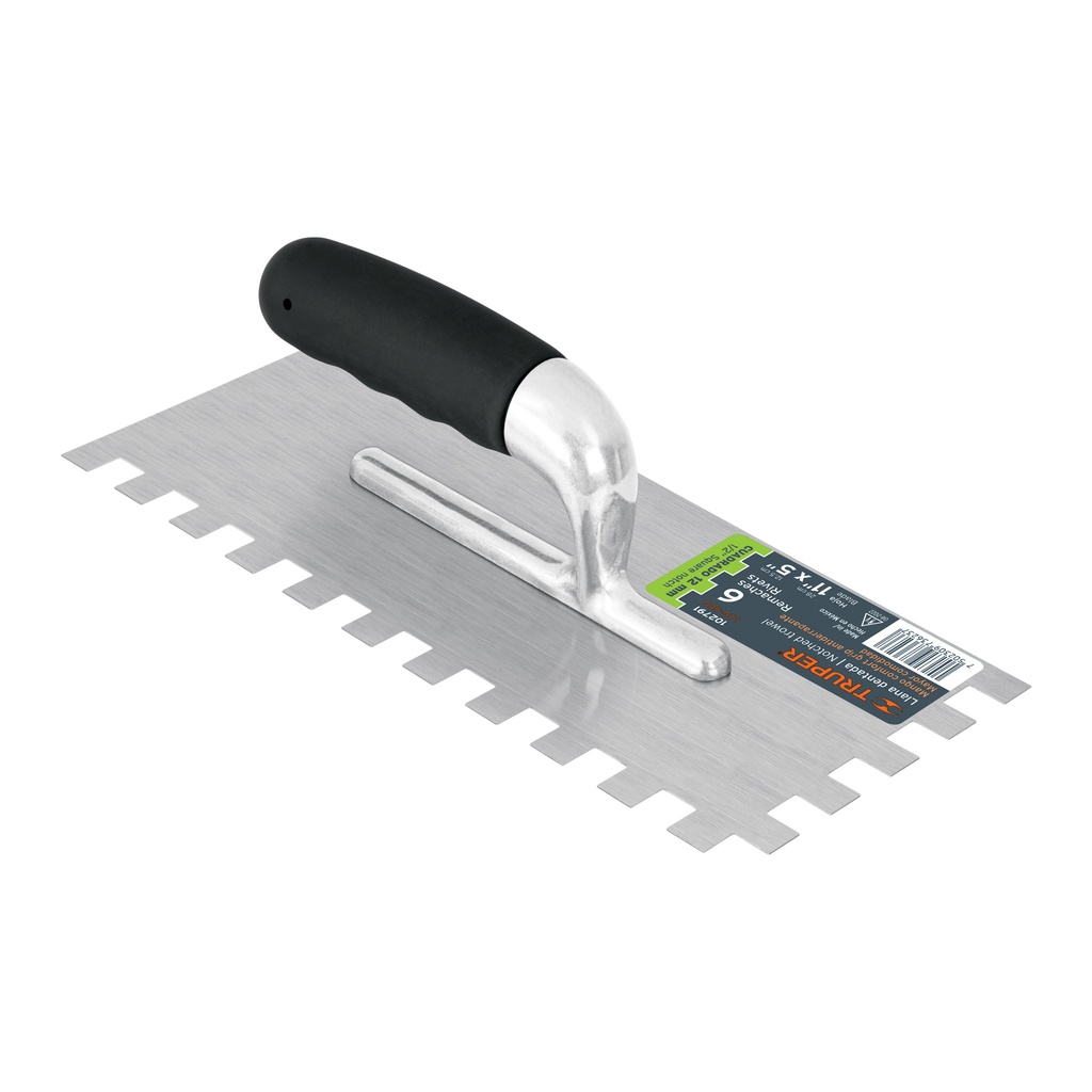 LLG-6CG | Llana 11' dentado cuadrado 1/2', 6 rem, mango comfort grip