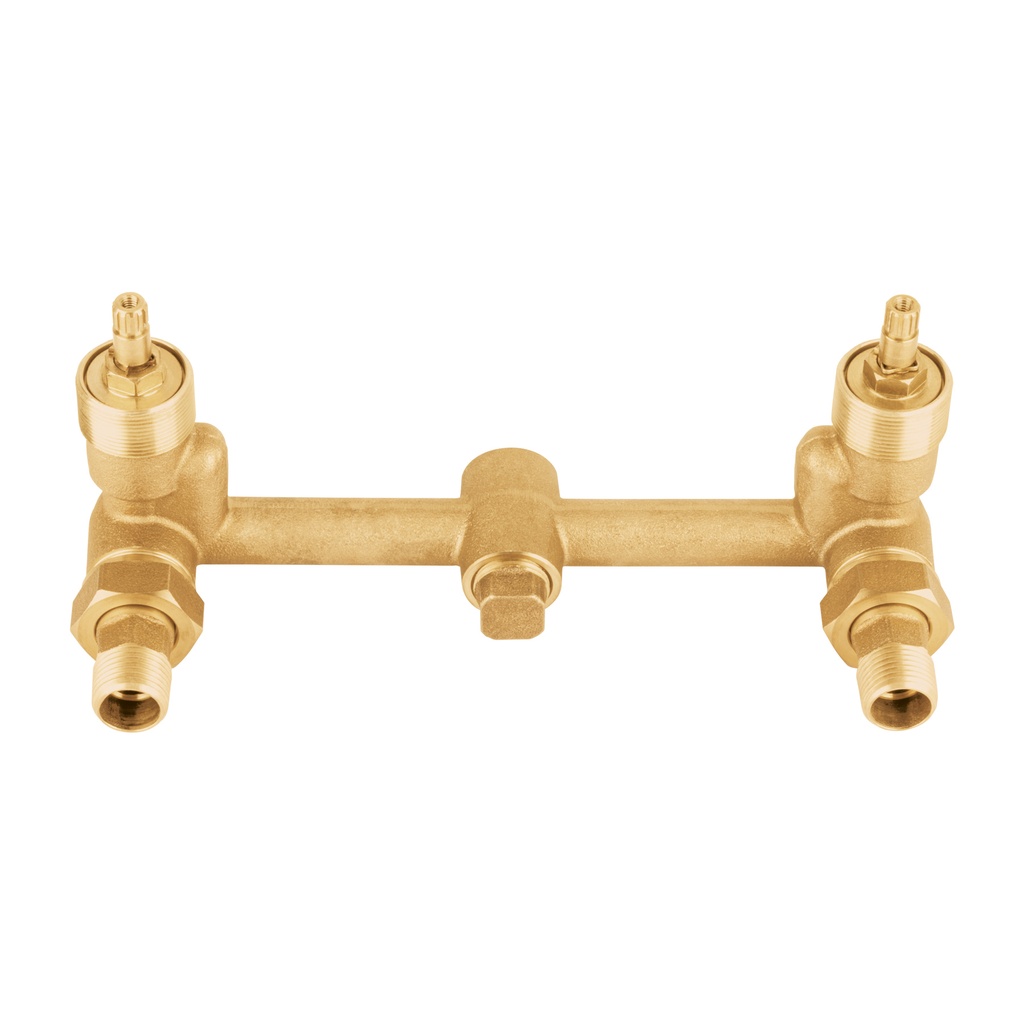 MEA-90-BS | Mezcladora de bronce de empotrar, 1/4 vuelta, Foset