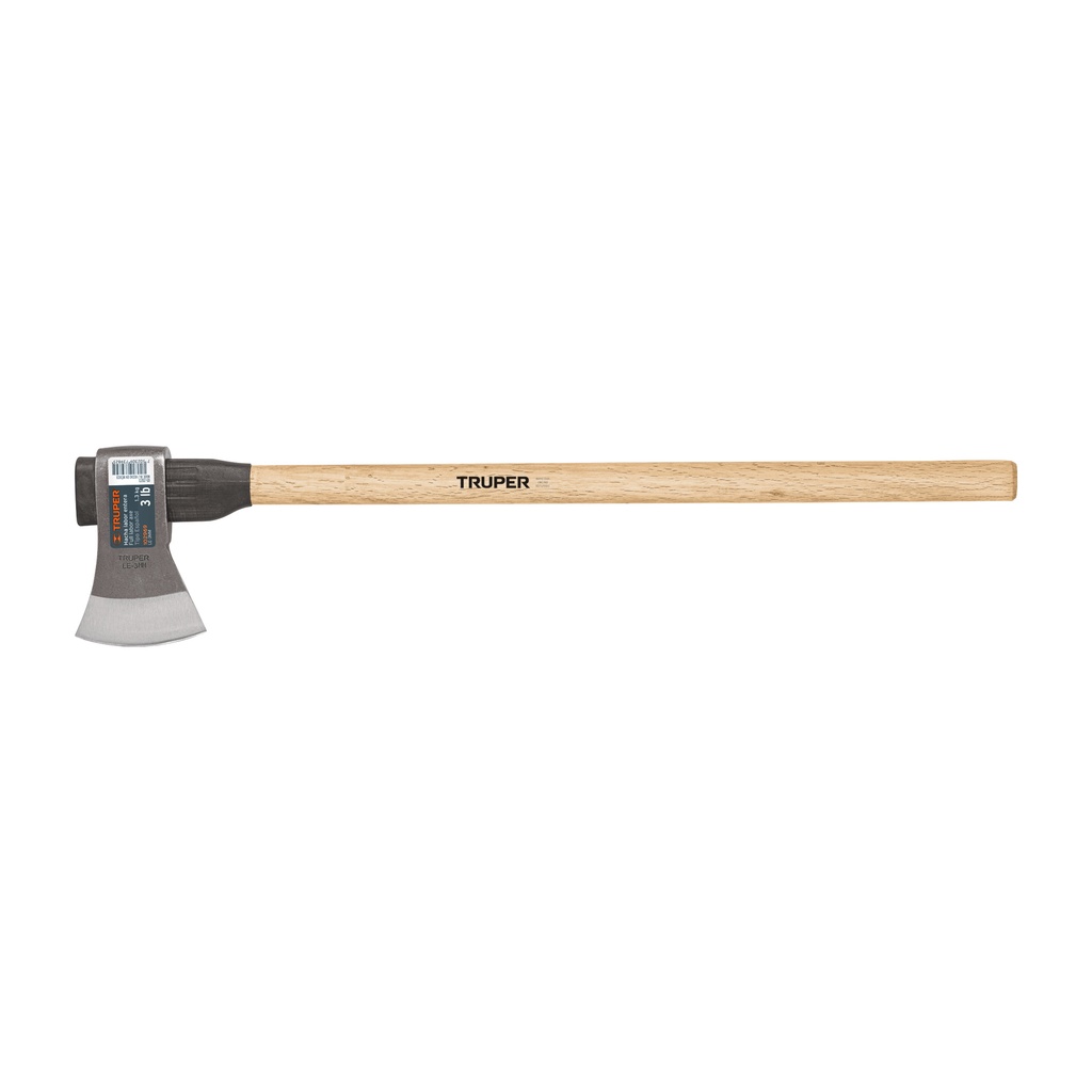 LE-3MM | Hacha labor entera 3 lb con mango de madera de 36', Truper