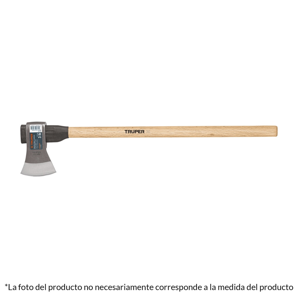 LE-4MM | Hacha labor entera 4 lb con mango de madera de 36',Truper