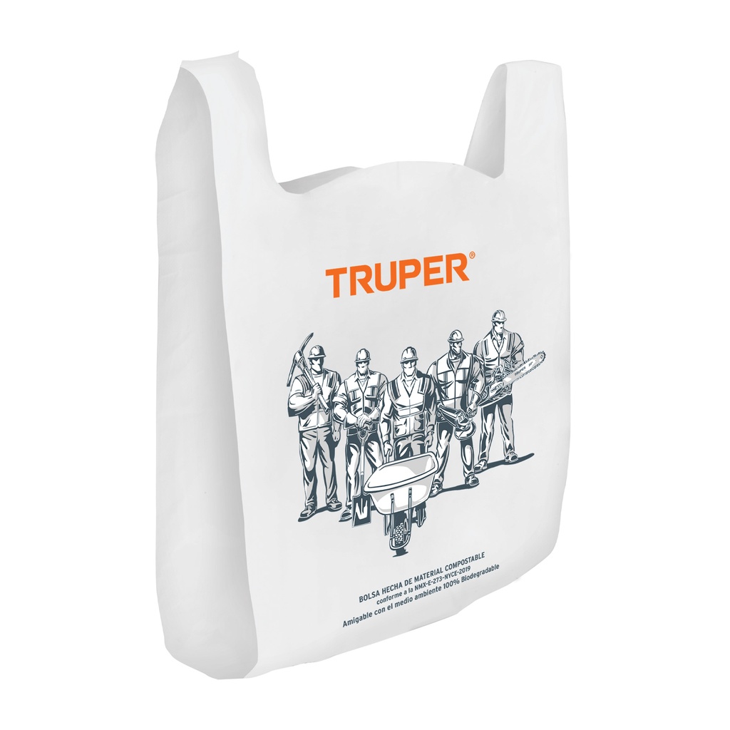 BOP-50 | 100 bolsas plásticas biodegradables de 27 x 50 cm, Truper