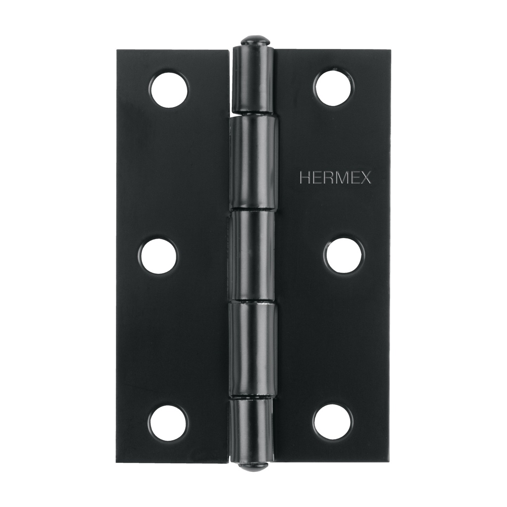 BR-206 | Bisagra rectangular 2' negra, Hermex