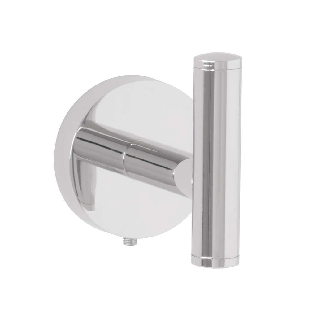 TBA-73 | Gancho sencillo metálico acabado cromo, Foset Túbig