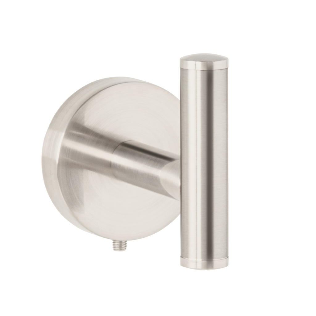 TBA-73N | Gancho sencillo metálico acabado satín, Foset Túbig