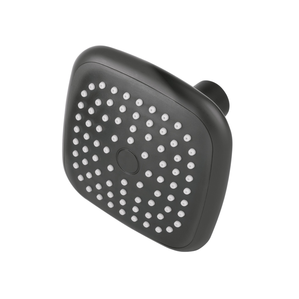 R-401SM | Regadera cuadrada de ABS 3-3/4' sin brazo, negro, Basic