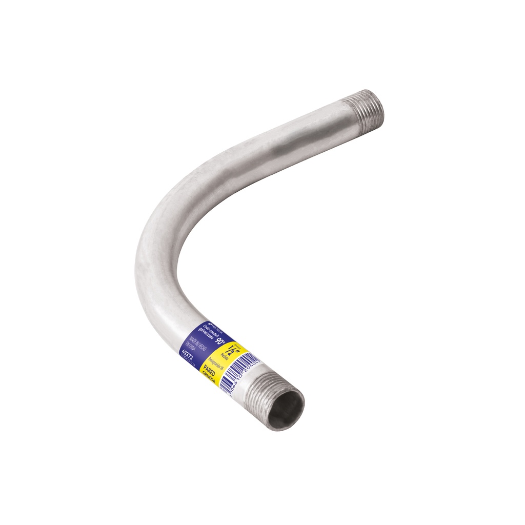 CODCO-1/2A | Codo Conduit 90° de 1/2' galv. pared gruesa, et. Amarilla