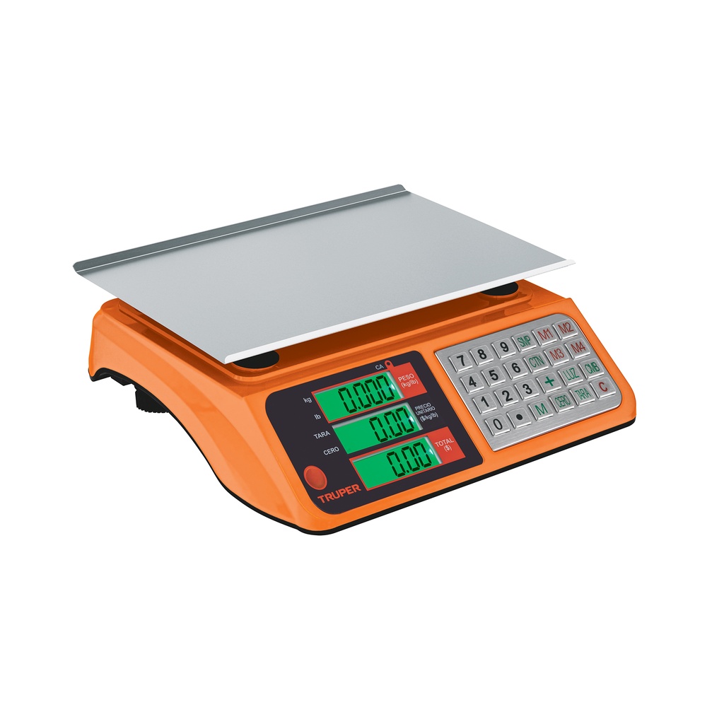 BASE-40U | Báscula electrónica multifunciones 40 kg USB, Truper