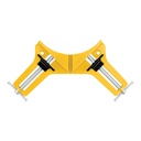 PESQ-3P | Prensa esquinera de 3', cuerpo aluminio, Pretul