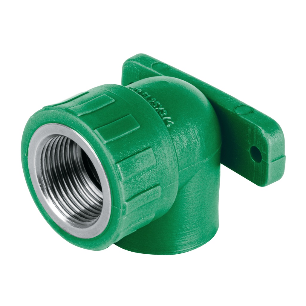 CV-582 | Codo oreja 90° PPR, 3/4', hembra con inserto metálico, Foset